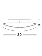 Nova Luce NOVA LUCE stropní svítidlo ANCO matné bílé sklo chromovaný kov E27 1x12 W 600401