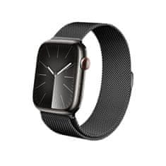 shumee Crong Milano Steel – řemínek z nerezové oceli pro Apple Watch 42/44/45/49 mm (grafit)