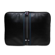 shumee BMW Carbon Blue Stripes Sleeve - Pouzdro na notebook 15" / 16" (černé)