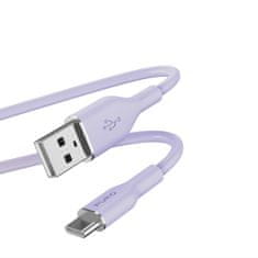 shumee PURO ICON Soft Cable – kabel USB-A na USB-C 1,5 m (Tech Lavender)