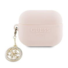 shumee Guess 3D Rubber 4G Diamond Charm – pouzdro AirPods Pro 2 (růžové)