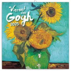 Presco Publishing NOTIQUE Poznámkový kalendář Vincent van Gogh 2025, 30 x 30 cm