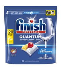 Finish Quantum All in 1 kapsle do myčky nádobí Lemon Sparkle 120 ks