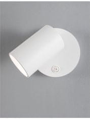 Nova Luce NOVA LUCE bodové svítidlo NET bílý hliník vypínač na těle GU10 1x10W IP20 220-240V bez žárovky 9011921