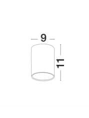 Nova Luce NOVA LUCE venkovní stropní svítidlo CECI bílý hliník skleněný difuzor Osram LED 6W 3000K 100-240V 76st. IP65 9200612