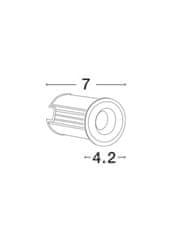 Nova Luce NOVA LUCE venkovní zapuštěné svítidlo do země BANG nikl satén hliník LED 1W 3000K IP67 100-240V 42st. vč. driveru 9203113