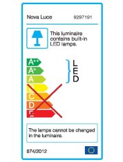 Nova Luce NOVA LUCE venkovní nástěnné svítidlo SUITE černý hliník a akryl LED 10W 3000K 100-240V 140st. IP54 9297191