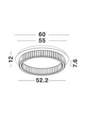 Nova Luce NOVA LUCE stropní svítidlo AURELIA chromovaný kov a křišťál LED 40W 230V 3500K IP20 stmívatelné 9333072