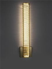 Nova Luce NOVA LUCE nástěnné svítidlo AURELIA zlatý kov a křišťál LED 19W 230V 3500K IP20 třída I 9333065