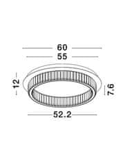 Nova Luce NOVA LUCE stropní svítidlo AURELIA zlatý kov a křišťál LED 19W 230V 3500K IP20 stmívatelné 9333080