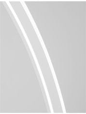 Nova Luce NOVA LUCE stojací lampa BRETON bílý hliník a akryl LED 40W 230V 3000K IP20 stmívatelné 9348074