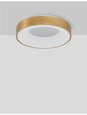 Nova Luce NOVA LUCE stropní svítidlo RANDO THIN kartáčovaný zlatý hliník a akryl LED 30W 230V 3000K IP20 stmívatelné 9353832