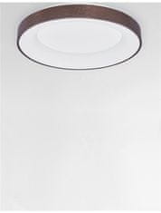 Nova Luce NOVA LUCE stropní svítidlo RANDO THIN broušený kávově hnědý hliník a akryl LED 50W 230V 3000K IP20 stmívatelné 9353855