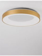 Nova Luce NOVA LUCE stropní svítidlo RANDO THIN kartáčovaný zlatý hliník a akryl LED 50W 230V 3000K IP20 stmívatelné 9353854