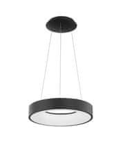 Nova Luce NOVA LUCE závěsné svítidlo RANDO THIN černý hliník a akryl LED 30W 230V 3000K IP20 stmívatelné 9453431