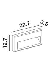 Nova Luce NOVA LUCE venkovní nástěnné svítidlo RIO antracitový hliník a čiré sklo LED 6W 3000K 220-240V 266st. IP65 9492670