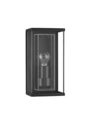 Nova Luce NOVA LUCE venkovní nástěnné svítidlo REGINA antracitový hliník a čiré sklo E27 1x12W 220-240V bez žárovky IP65 9492710