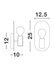 Nova Luce NOVA LUCE nástěnné svítidlo ROYAL zlatý kov E27 1x12W 230V IP20 bez žárovky 9501244