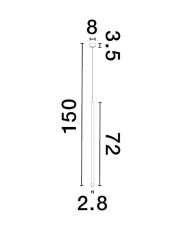 Nova Luce NOVA LUCE závěsné svítidlo DANDIA černý hliník LED závěsné svítidlo 6W 3000K 9540200