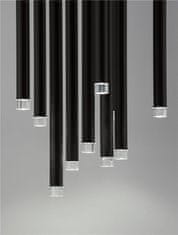 Nova Luce NOVA LUCE závěsné svítidlo DANDIA černý hliník LED závěsné svítidlo 60W 3000K stmívatelné 9540204