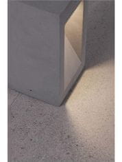 Nova Luce NOVA LUCE venkovní sloupkové svítidlo BARCO šedý beton skleněný difuzor LED 6W 3000K 120-230V IP65 9540207