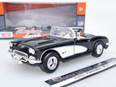 Motor Max Chevrolet Corvette C1 (1959) Černá/Bílá Motormax 1:24