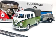 Motor Max VW T1 double cabin Volkswagen Road service s přívěsem MOTORMAX 1:24