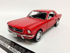 Welly Ford Mustang Coupe (1964) - Červená WELLY 1:24