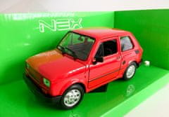 Welly FIAT 126 - Červená WELLY 1:21