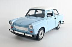 Welly Trabant 601 - Modrá světlá / Bílá střecha WELLY 1:24