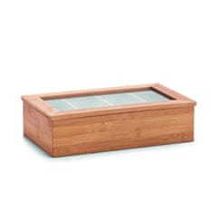 Zeller Úložný box na čajové sáčky bambus 33,5x20x9cm