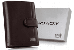shumee Kožená peněženka na karty s elegantním prošíváním - Rovicky