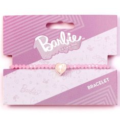 Carat Shop Barbie Růžový náramek přátelství s korálkem ve tvaru srdce