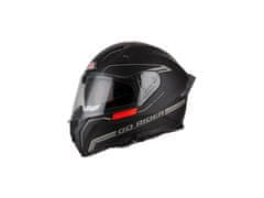 NZI Motocyklová integrální přilba GO Rider Solid černo-červená, XS