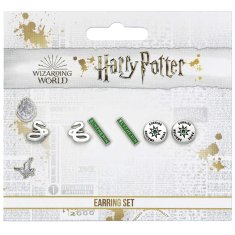 Carat Shop Harry Potter sada 3 puzetových náušnic Zmijozel 