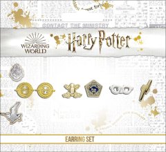 Carat Shop Harry Potter sada naušnic Obraceč času/Čokoládová žába/Brýle a Blesk