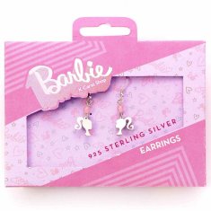 Carat Shop Náušnice se siluetou Barbie ze stříbra a Rose Quartz