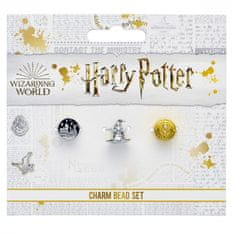 Carat Shop Harry Potter Sada 3 vymezovacích korálků Bradavický hrad, třídící klobouk, obraceč času