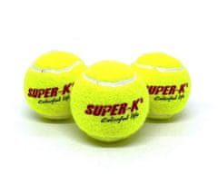 Tenisové míče Super K - 3 ks v sáčku