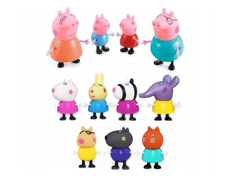 Peppa Pig Prasátko Peppa - Sada 11 figurek Pepa Family.