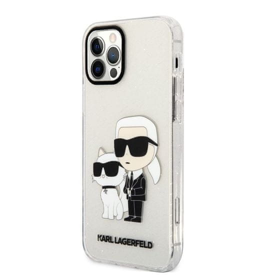 Apple Obal / kryt na Apple iPhone 12 / 12 Pro průhledný - Karl Lagerfeld