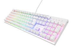 Genesis herní mechanická klávesnice THOR 303/RGB/Outemu Brown/Drátová USB/US layout/Bílá