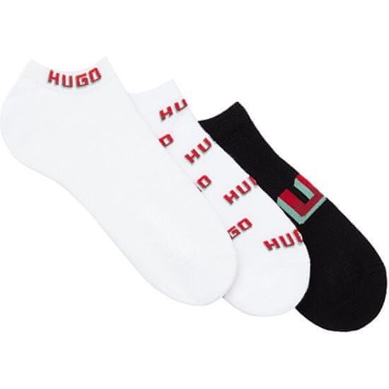 Hugo Boss 3 PACK - pánské ponožky HUGO 50518576-100