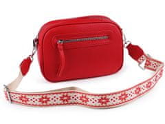 Kraftika 1ks červená dámská / dívčí kabelka crossbody s popruhem