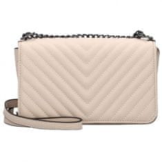 Sara Moda Módní dámská koženková crossbody kabelka Ryffia, béžová