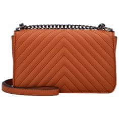 Sara Moda Módní dámská koženková crossbody kabelka Ryffia, hnědá