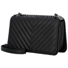 Sara Moda Módní dámská koženková crossbody kabelka Ryffia, černá