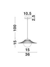 Nova Luce NOVA LUCE závěsné svítidlo FLY matný černý kov E27 1x12W 230V IP20 bez žárovky 9620126