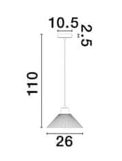 Nova Luce NOVA LUCE závěsné svítidlo IAN matný černý kov přírodní dřevo E27 1x12W 230V bez žárovky IP20 9620128