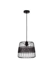 Nova Luce NOVA LUCE závěsné svítidlo IAN matný černý kov E27 1x12W 230V bez žárovky IP20 9620125